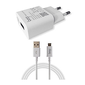 Combo Củ Sạc, Cáp Sạc Micro USB Bagi CB-M52 - Hàng chính hãng