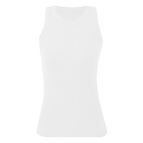 Women Tank Tops Racer Back Ribbed O Neck Sleeveless Vest Sports Clubs Holiday Beach Casual Tops