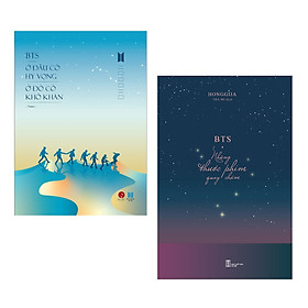 Combo 2 cuốn sách Mới Nhất của BTS: BTS - Ở Đâu Có Hy Vọng Ở Đó Có Khó Khăn + BTS - Những Thước Phim Quay Chậm (Tặng kèm bookmark Happy Life)