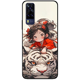 Ốp lưng cho Vivo V23e - Y31 - Y51 - Y55 - Y55s - Y55 2022 - Cô Bé Và Hổ Trắng - Hàng Chính Hãng