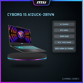 Mua MSI Laptop Cyborg 15 A12UCX-281VN|Intel i5-12450H|RTX 2050|Ram DDR5 8GB|512GB SSD|15.6  FHD 144Hz  45%  HÀNG CHÍNH HÃNG 