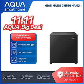 Tủ lạnh Aqua 50 lít AQR-D60FA(BS) - Freeship toàn quốc - Hàng chính hãng