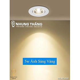 Mua Đèn Led Âm Trần Chiếu Điểm 3W-5W-7W ( Phi 76 / 90mm) DL-603 - Chip Led Cob Siêu Sáng - Thay Đổi Góc Chiếu