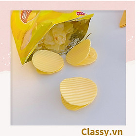 PK936 Kẹp Classy giữ mép túi đồ ăn họa tiết minh họa BimBIm snack khoai tây LAYS, tinh nghịch hài hước hot tiktok