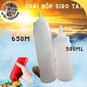 Mua Lọ đựng siro pha chế  nước sốt caramel làm cafe latte art (chất liệu nhựa PP) 650ml
