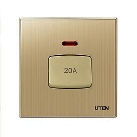 Công tắc bình nóng 20A Uten mặt vuông