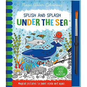 Hình ảnh Sách tô màu nước thần kỳ cho bé chủ đề đại dương (Magic water colouring - Under the sea)