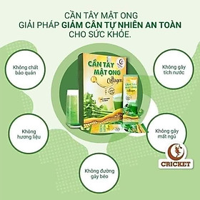 Bột cần tây mật ong Collagen Hộp 75g (15 gói) hỗ trợ giảm cân, detox cơ thể, làm đẹp da