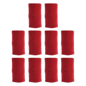 2-3pack 10 Pieces Sports Elastic Finger Brace Splint Sleeves Support Protector