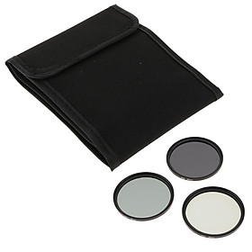 58mm ND2 ND4 ND8 3 Pieces Multi-Coating Lens Filter Kit for DSLR Cameras