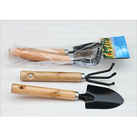 Mua Bộ dụng cụ làm vườn chuyên dụng với cán gỗ chắc chắn  thép dày đảm bảo bền bỉ mưa nắng
