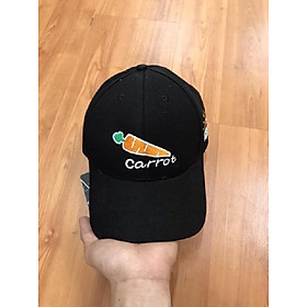 mũ lưỡi trai thêu củ cà rốt to