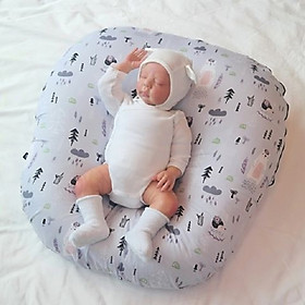 Gối chống trào ngược Rototo bebe nhập khẩu chất liệu cotton mềm mại khắc phục tình trạng trào ngược sơ sinh