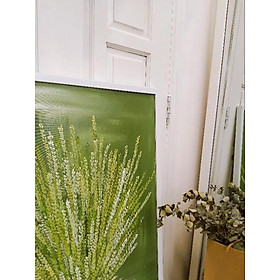 Tranh vẽ tay tác phẩm Mùi Cỏ - Tranh trang trí vintage mộc mạc Nhà Liên