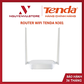 Router WiFi Tenda N301 | Chuẩn Tốc Độ N300Mbps - Hàng Chính Hãng