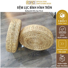 Mua Đệm bèo lục bình ngồi bệt URSPACE hình tròn D40 x H10 cm/ HYACINTH CUSHION D40xH10