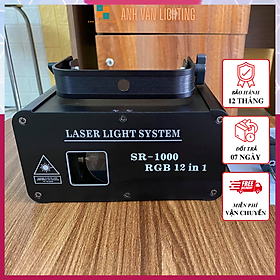 Đèn Bay Phòng Laser Chiếu Hình 3D-1W 12in1 Trang Trí Phòng Bay Karaoke KTV