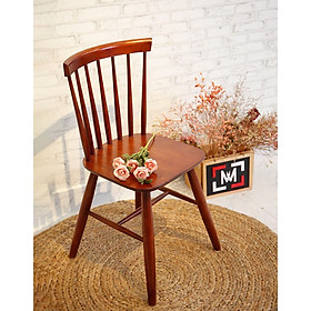 GHẾ BÀN ĂN GỖ XUẤT KHẨU MÀU NÂU SẪM - WINDSORSTOOL GỖ NÂU SẪM