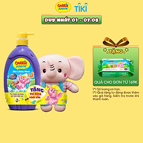 Sữa Tắm gội cho bé Carrie Junior Tinh chất Sữa 700g TẶNG Voi bông (màu ngẫu nhiên)