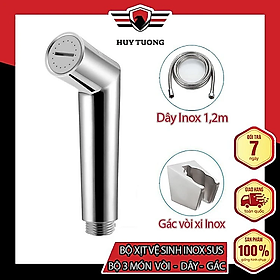 Mua Bộ Vòi Xịt Vệ Sinh Inox SUS Cao Cấp - Vòi Xịt Vệ Sinh Sang Trọng Inox SUS 304 (Bộ 3 món Vòi - Dây - Gác)