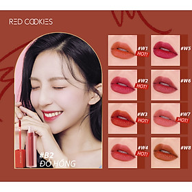 Son Lì Red Cookies Brownie Velcet Lip Hàn Quốc Màu B2 - Đỏ Hồng (4gr )