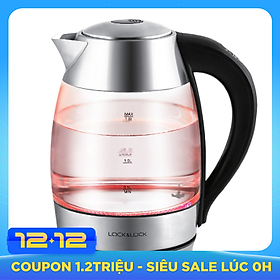 Ấm Điện Thủy Tinh Siêu Tốc Có Điều Chỉnh Nhiệt Độ Lock&Lock EJK341 (1.8L) - Hàng chính hãng