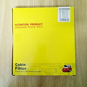 Bộ 2 lọc gió điều hòa không than hoạt tính cho xe Mazda 3 2.3L 2003-2007 mã phụ tùng BP8P-61-J6X mã AC3502SET