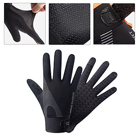 Cycling Gloves, Touch Screen Full Finger Motorcycle Gloves for Road Bicycle Lifting Riding Hiking Fitness Climbing Workout Exercise Golf