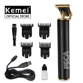 Tông đơ chấn viền cao cấp KEMEI KM-1971A sử dụng sạc USB tiện lợi, nhỏ gọn dùng để điêu khắc tóc, tatto, cạo viền, cạo trắng tóc