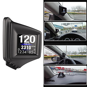 Vehicle Car Head Up Display GPS OBD2 Driving Computer LCD Screen Plug & Play