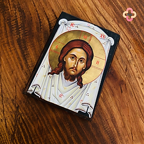 Mua Tranh Gỗ Gương Mặt Của Thiên Chúa Beati - Tranh Công Giáo Thủ Công Màu Rustic / Icon of The Holy Face - Lớn