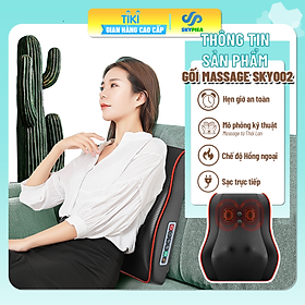Gối Massage Kiêm Tựa Lưng Đa Năng Le er Kang LEK- 618- 9 tích hợp chế độ rung cùng hồng ngoại