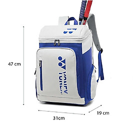 Balo Cầu Lông Tennis YONNEX nhiều màu SIze 47 đến 50cm phù hợp học sinh sinh viên chống thấm nước siêu bền ngăn giày riêng
