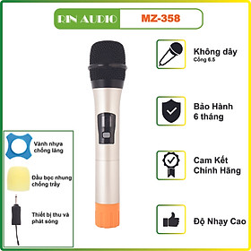 Micro không dây Zenbos MZ-358 cao cấp Karaoke