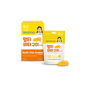 [Kolmar] Thực Phẩm Bảo Vệ Sức Khỏe inno.N Kẹo Dẻo Dinh Dưỡng CONDITION KIDS MULTI VITA GUMMI + CURCUMIN