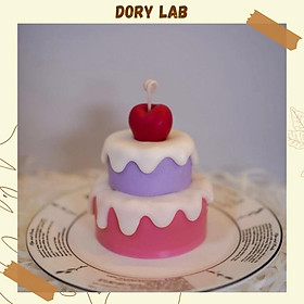 Mua Nến Thơm Handmade Bánh 2 Tầng Cherry - Dory Lab