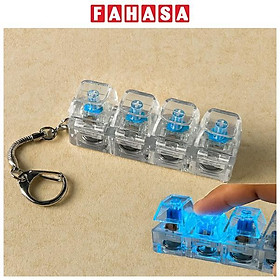 Bộ 4 Móc Khóa Hình Nút Bàn Phím Đèn Led - WanLongDa SYAJ004-1