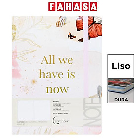 Sổ Ghi Chú Flowers A5 - Giấy Trơn - 192 Trang 80gsm - Cervantes PB829-87 - Mẫu 1