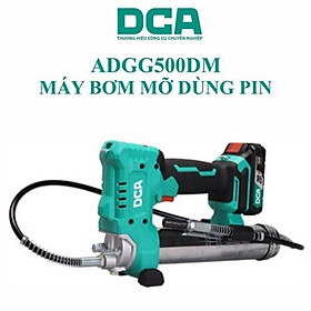 MÁY BƠM MỠ DÙNG PIN 20VMAX/2AH*1 SẠC 2A DCA ADGG500DM - HÀNG CHÍNH HÃNG