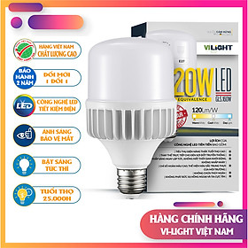 Bóng đèn LED Bulb 20W Vi-Light thân nhôm ánh sáng trắng