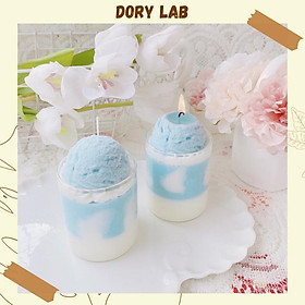 Mua Nến Thơm Ly Viên Kem Bầu Trời Handmade Giúp Thư Giãn - Dory Lab