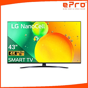 Hình ảnh Smart Tivi NanoCell LG 4K 43 inch 43NANO76SQA - Model 2022