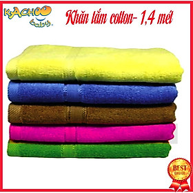 Khăm tắm cotton 1,4 mét, dùng để quấn bé, tắm cho người lớn và trẻ em