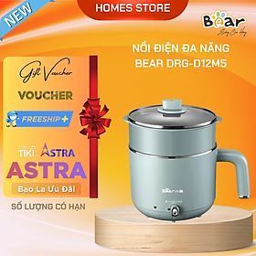 Nồi Điện Đa Năng BEAR DRG- D12M5, Dung Tích 1.2L, Công Suất 600W - Hàng Chính Hãng