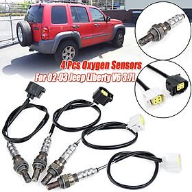 4pcs/Kit Upstream & Downstream Oxygen O2 Sensor For Jeep Liberty V6 3.7L 2002-03