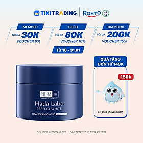 Kem dưỡng trắng dạng gel Hada Labo Perfect White Tranexamic Acid Cream 50g