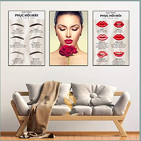 Mua TRANH DÁN TƯỜNG 3D SPA NHẸ NHÀNG - TRANH NAIL - PHUN XĂM - SALON TÓC - NỐI MI - YAN SHOP