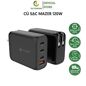 Mua HÀNG CHÍNH HÃNG - Củ Sạc Mazer Infinite.Boost GAN120W Chính Hãng Chịu Nhiệt Tốt Thiết Kế Nhỏ Gọn Thông Minh Công Suất Lớn