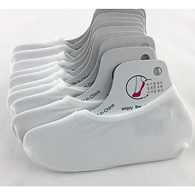 Vớ Lười - Tất Nữ Trơn Mang Giày Búp Bê ( Đen - Xám - Trắng )