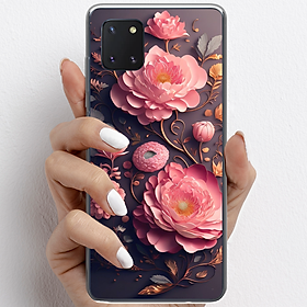 Ốp lưng cho Samsung Galaxy Note 10 Lite nhựa TPU mẫu Hoa hồng